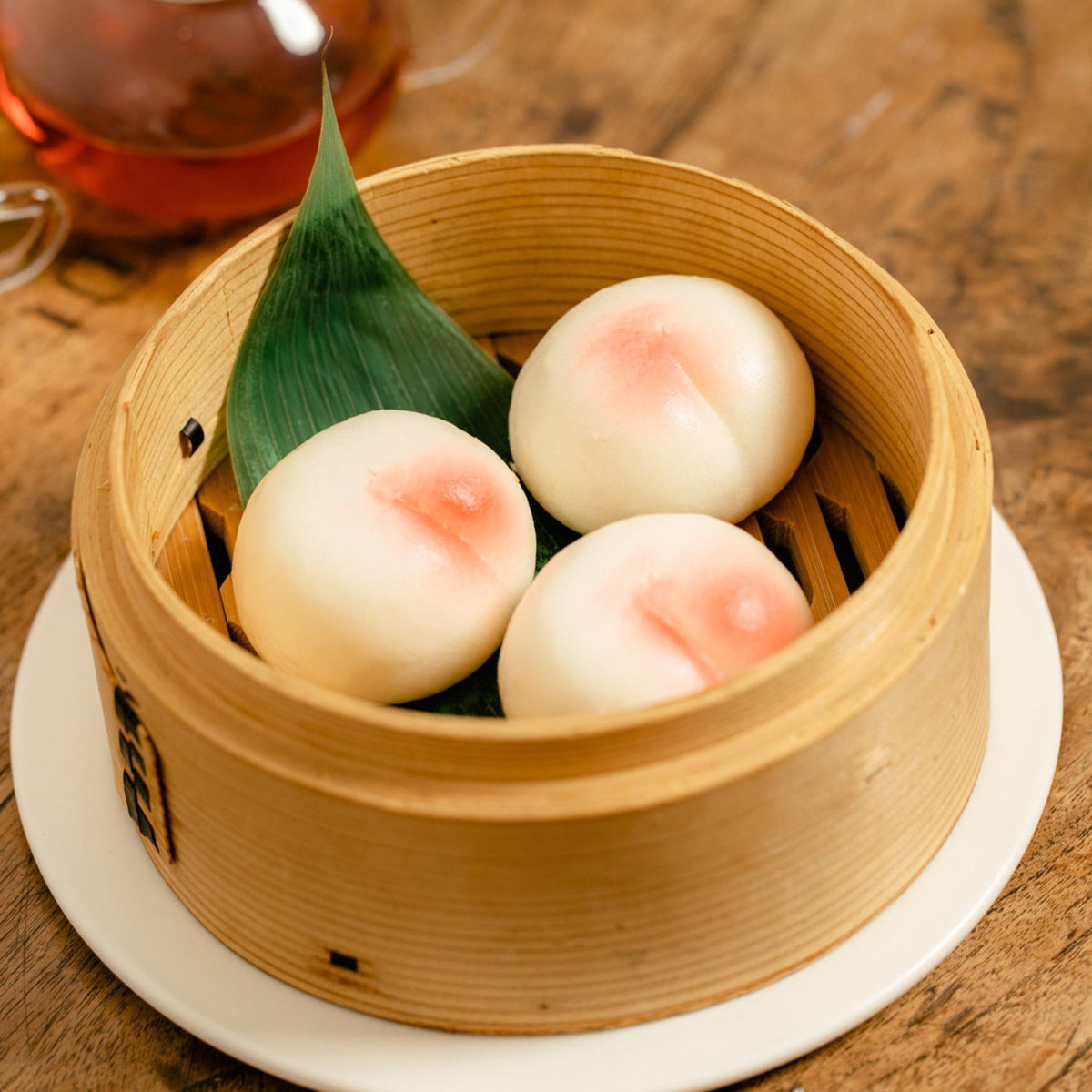 桃まん（黒餡） 20個入 – 富強食品